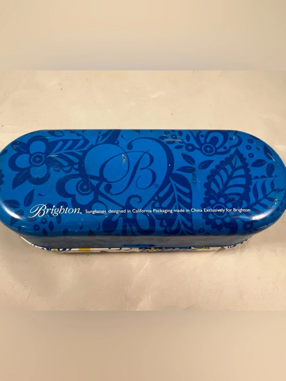 Brighton Women’s Silver Tone Floral Handmade Sunglasses With Case